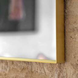 Bordeaux Over Mantle Mirror, Gold - thumbnail 3