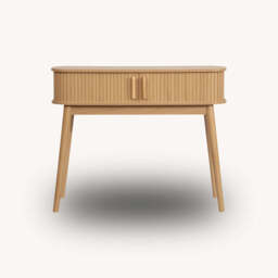 Tiffany Fluted Console Table, Oak - thumbnail 5