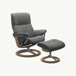 Stressless® Mayfair Signature Chair and Stool, Small