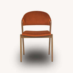 Highgate Rustic Oak Dining Chair, Orange - thumbnail 4