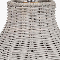 Grey Wash Rattan Table Lamp - thumbnail 4