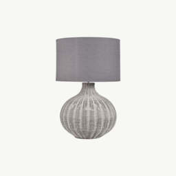 Grey Wash Rattan Table Lamp - thumbnail 2