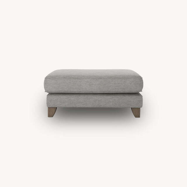 Columbine Footstool, Grey