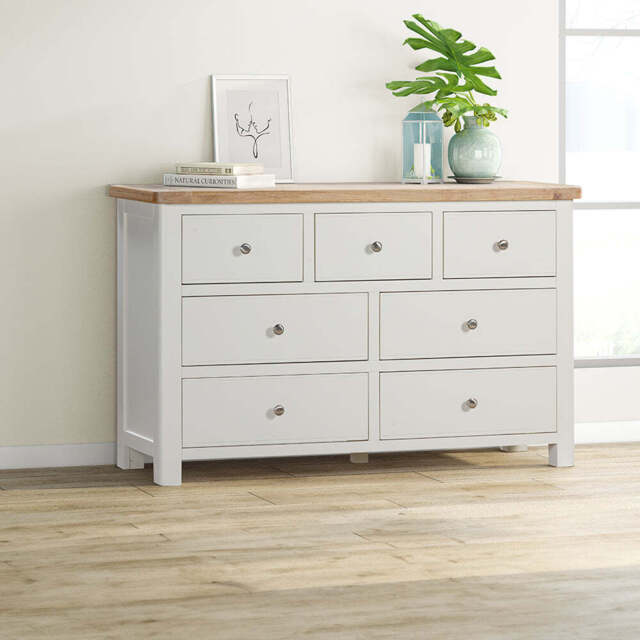 Rutland Painted 3 over 4 Drawer Chest