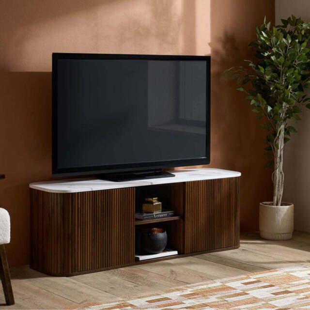 Rosalia Large TV Unit, Walnut - image 1