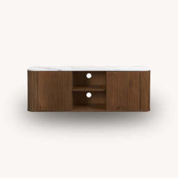Rosalia Large TV Unit, Walnut - thumbnail 4