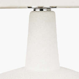 Wood Effect Textured Ceramic Table Lamp, White - thumbnail 5
