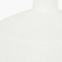 Wood Effect Textured Ceramic Table Lamp, White - thumbnail 4