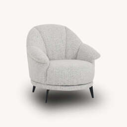 Valeria Swivel Amrchair, Grey - thumbnail 1