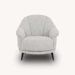 Valeria Swivel Amrchair, Grey - thumbnail 2
