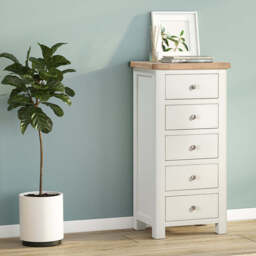 Rutland Painted 5 Drawer Chest - thumbnail 2