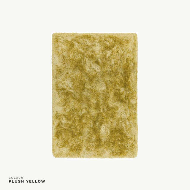 Plush Rug Bold, 200cm x 300cm / Yellow