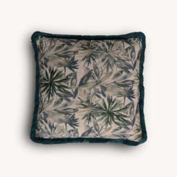 Teal Floral Cushion - thumbnail 1
