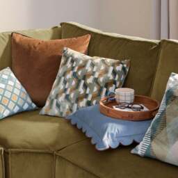 Calypso Velvet Jacquard Cushion - thumbnail 1