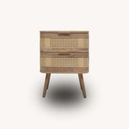 Arlington 2DR Bedside Table, Oak - thumbnail 4