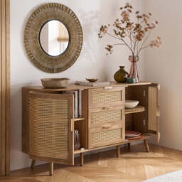 Arlington 2DR 3 Drawer Sideboard, Oak - thumbnail 2