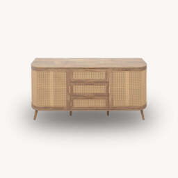 Arlington 2DR 3 Drawer Sideboard, Oak - thumbnail 4