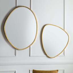 Toronto Irregular Shaped Mirror Gold - thumbnail 2