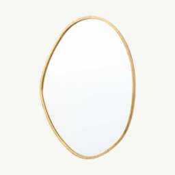 Toronto Irregular Shaped Mirror Gold - thumbnail 1