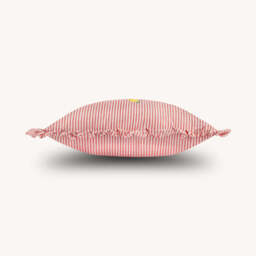 Luna Embroidered Ruffle Cushion, Yellow - thumbnail 4