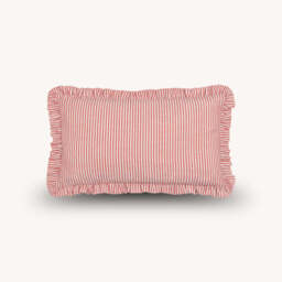 Luna Embroidered Ruffle Cushion, Yellow - thumbnail 3