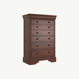 Antoinette Tall Chest of 6 Drawers - thumbnail 4