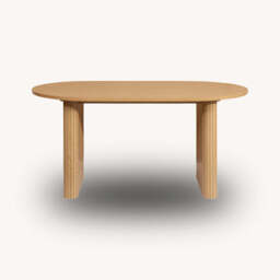Tiffany Fluted Dining Table, Oak - thumbnail 4