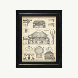 Vintage Architect Plans III Wall Art