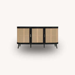 Arlington 3DR Sideboard, Black - thumbnail 4