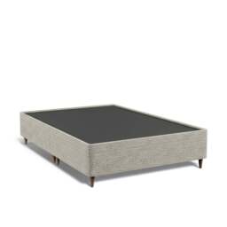 Arighi Bianchi Leg Bed Base, Single / Light Grey