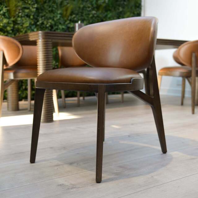Erica Leather Dining Chair - image 1