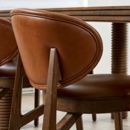 Erica Leather Dining Chair - thumbnail 3