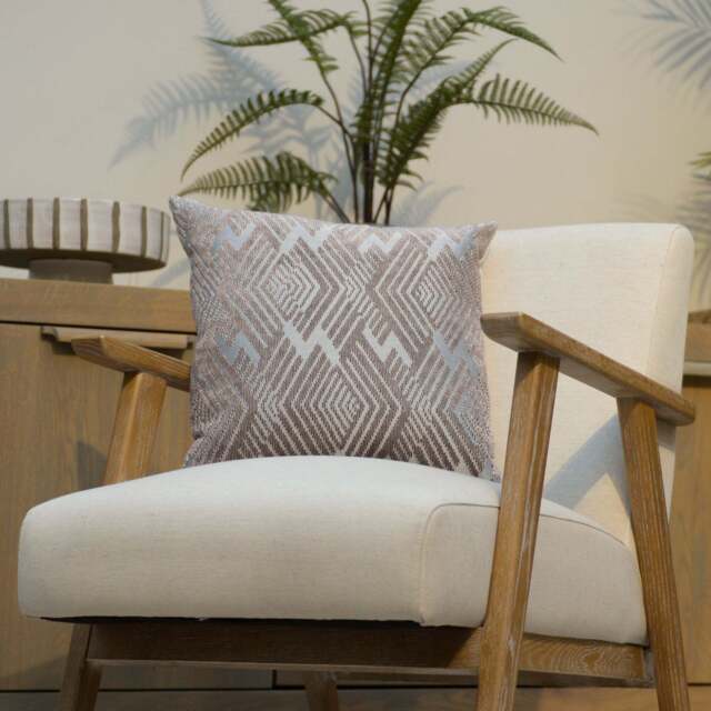 Taupe Diamond Cushion - image 1