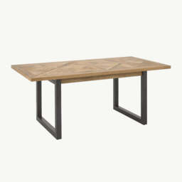 Hindon Rustic Oak 190-240cm Extending Dining Table - thumbnail 4