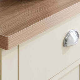 Burwick 2 Drawer Console Table, Cream - thumbnail 2
