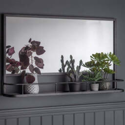 Austin Overmantel Mirror Charcoal