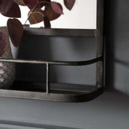 Austin Overmantel Mirror Charcoal - thumbnail 2