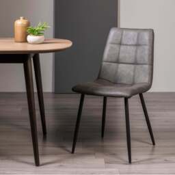 Manitoba Dining Chair, Dark Grey