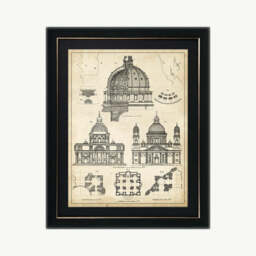 Vintage Architect Plans II Wall Art - thumbnail 1