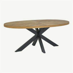 Glendale Rustic Oak 6 Seater Dining Table - thumbnail 4