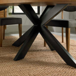 Glendale Rustic Oak 6 Seater Dining Table - thumbnail 3