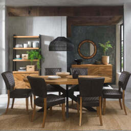 Glendale Rustic Oak 6 Seater Dining Table