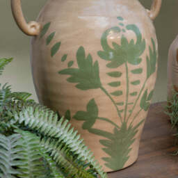 Maiolica Handled Vase - thumbnail 2