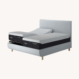 TEMPUR® Arc Adjustable Bed with Vertical Headboard, King / Grey - thumbnail 6