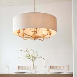 Leif 8lt Pendant Light, Beige
