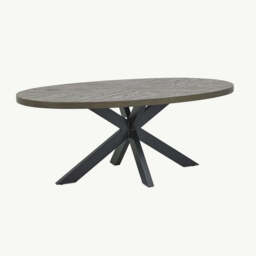 Glendale Fumed Oak 6 Seater Dining Table - thumbnail 4