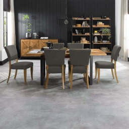Hindon Rustic Oak 158-203cm Extending Dining Table - thumbnail 5