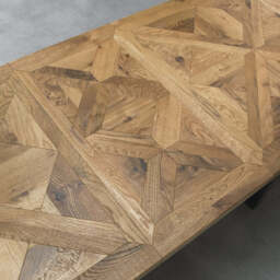 Hindon Rustic Oak 158-203cm Extending Dining Table - thumbnail 4
