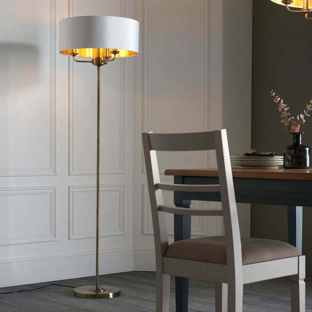 Leif 3lt Floor Lamp, White - image 1