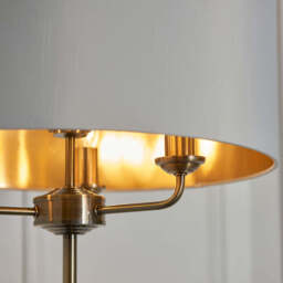 Leif 3lt Floor Lamp, White - thumbnail 3